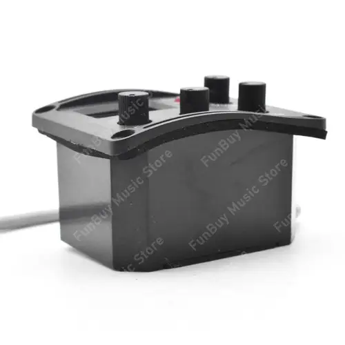 Imagen 2 del producto Ukelele Uke Piezo Pickup Preamp 3-Band Hawaii Mini Guitarra EQ ecualizador, sistema de sintonizador con pantalla LCD, envío directo