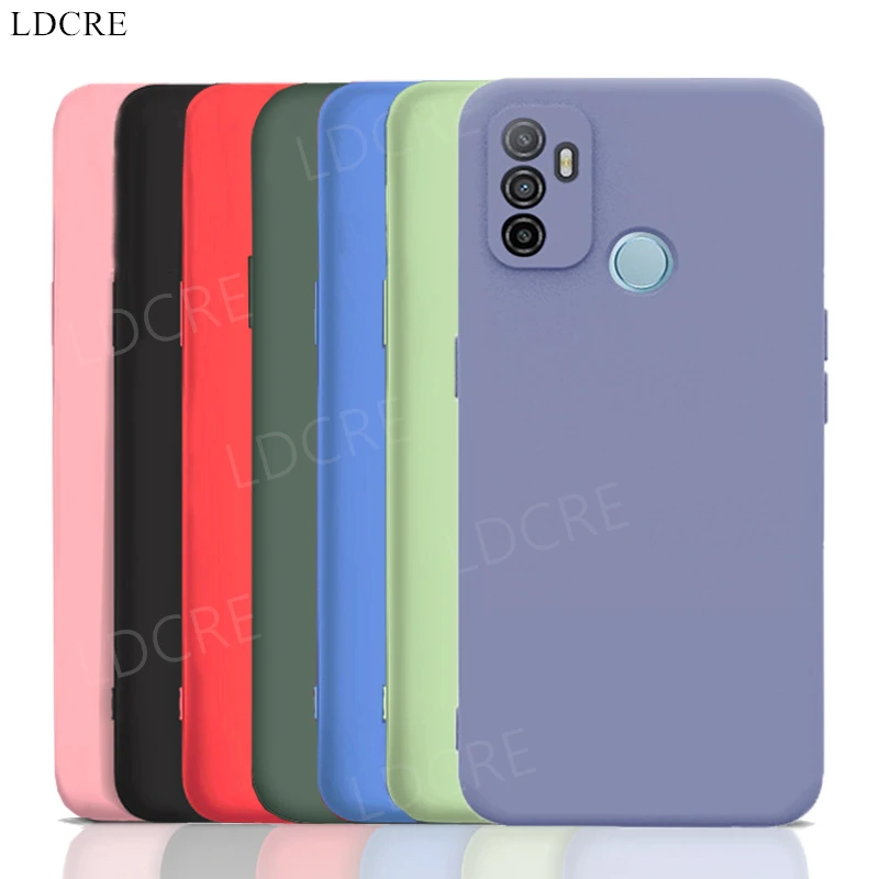 

For OPPO A53 Case for OPPO A78 Case Silicone Soft Rubber Protective Case OPPO A53 A96 A77s A58 A76 A94 A95 A74 A52 A72 A57 Cover