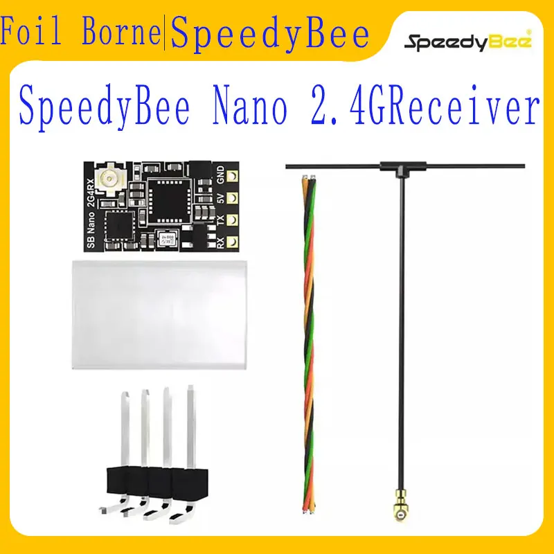 

Приемник SpeedyBee Nano ELRS - 2.4G ExpressLRS, аксессуар для FPV-дронов для фристайла и полетов на дальние расстояния, высокая совместимость