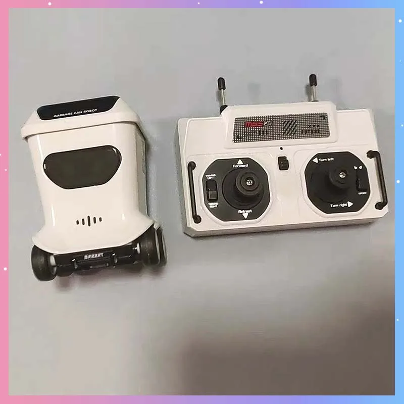 RC Toy Mini Remote Control Trash Fully Proportional Control Remote Car 360 ° U-turn Desktop Creative Toy Ornament Holiday Gift