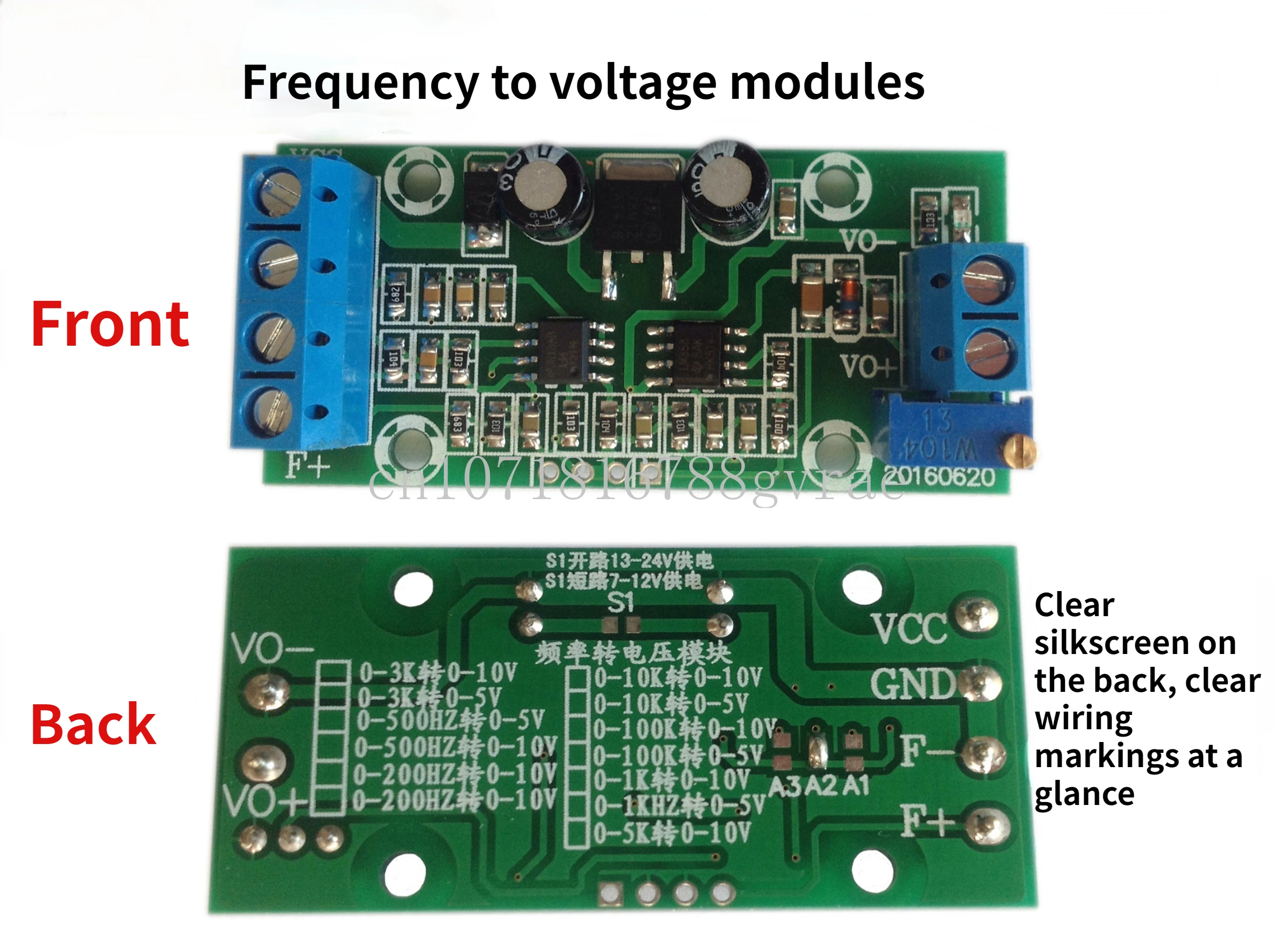 F/V Conversion Module Frequency Conversion to 0-10V/5V Voltage Digital to Analog Frequency Voltage Converter