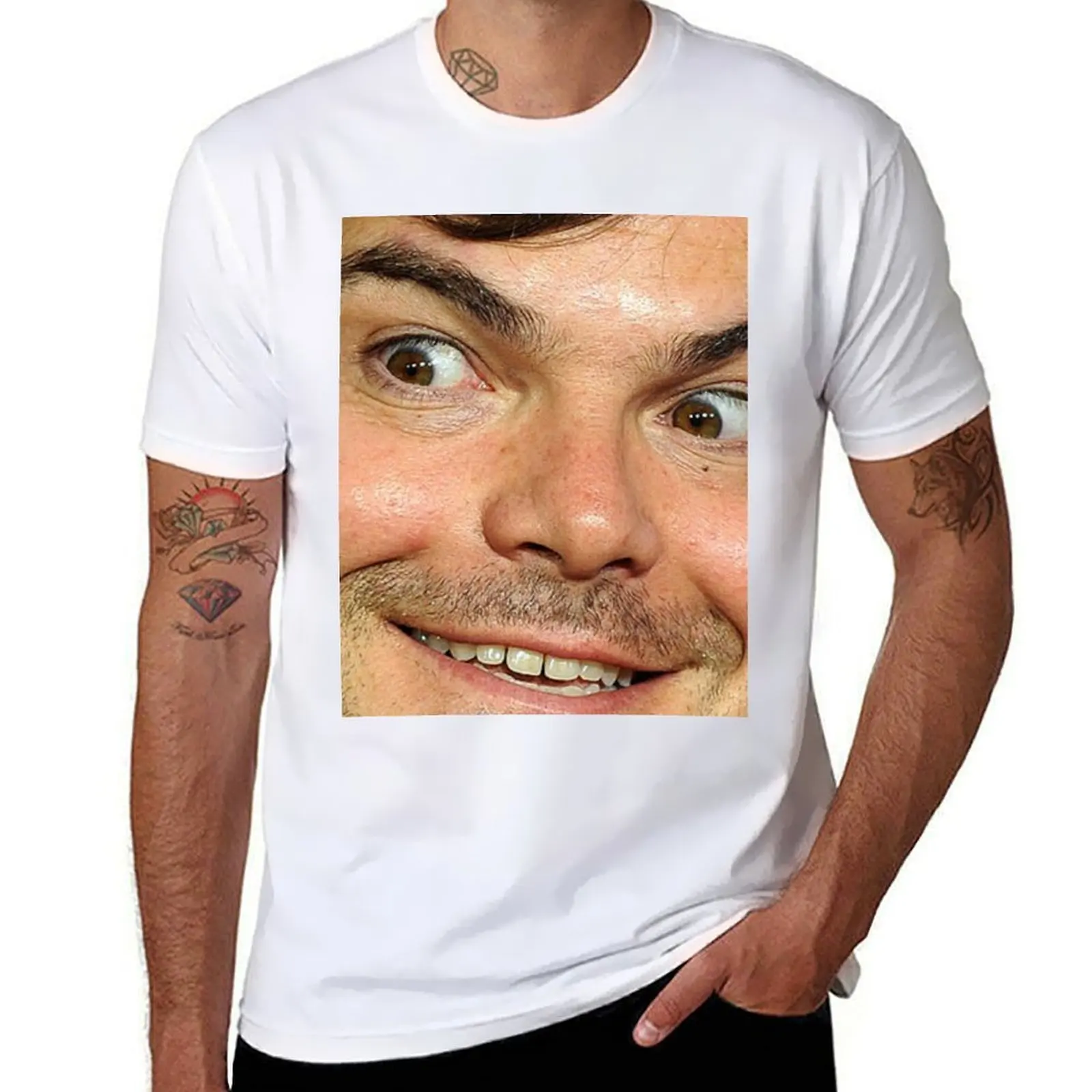 

Blessed Jack Black Eyebrow T-Shirt t shirts for man graphic vintage man t shirt summer T-Shirt