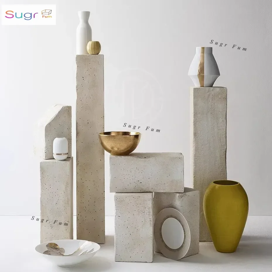 Стол для скульптуры Huangdongshi, блок из необработанного камня, платформа, пол рядом со шкафом под телевизор, напольная колонна, основание украшения каменного пирса