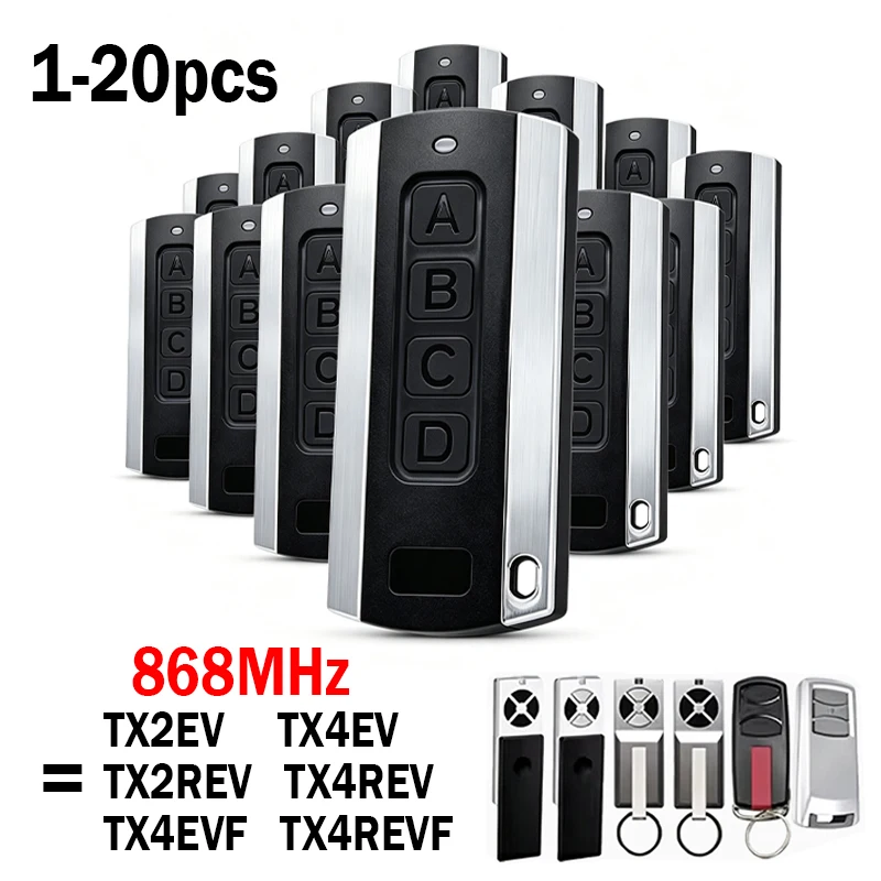 For LiftMaster CHAMBERLAIN 868MHz Garage Door / Gate Remote Control Opener  TX2EV TX4EV TX4EVF TX2REV TX4REV TX4REVF TX4REV-F