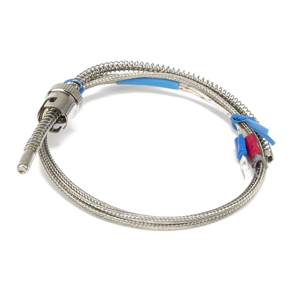 FTARS02 K E J type 1m metal screening cable 11.5mm hole diameter adjustable bayonet cap thermocouple temperature sensor