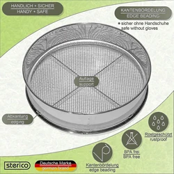 Stainless Steel Soil Sieve Set with Acid-Resistant and Alkali-Resistant Material Suitable for Threshing Grazing