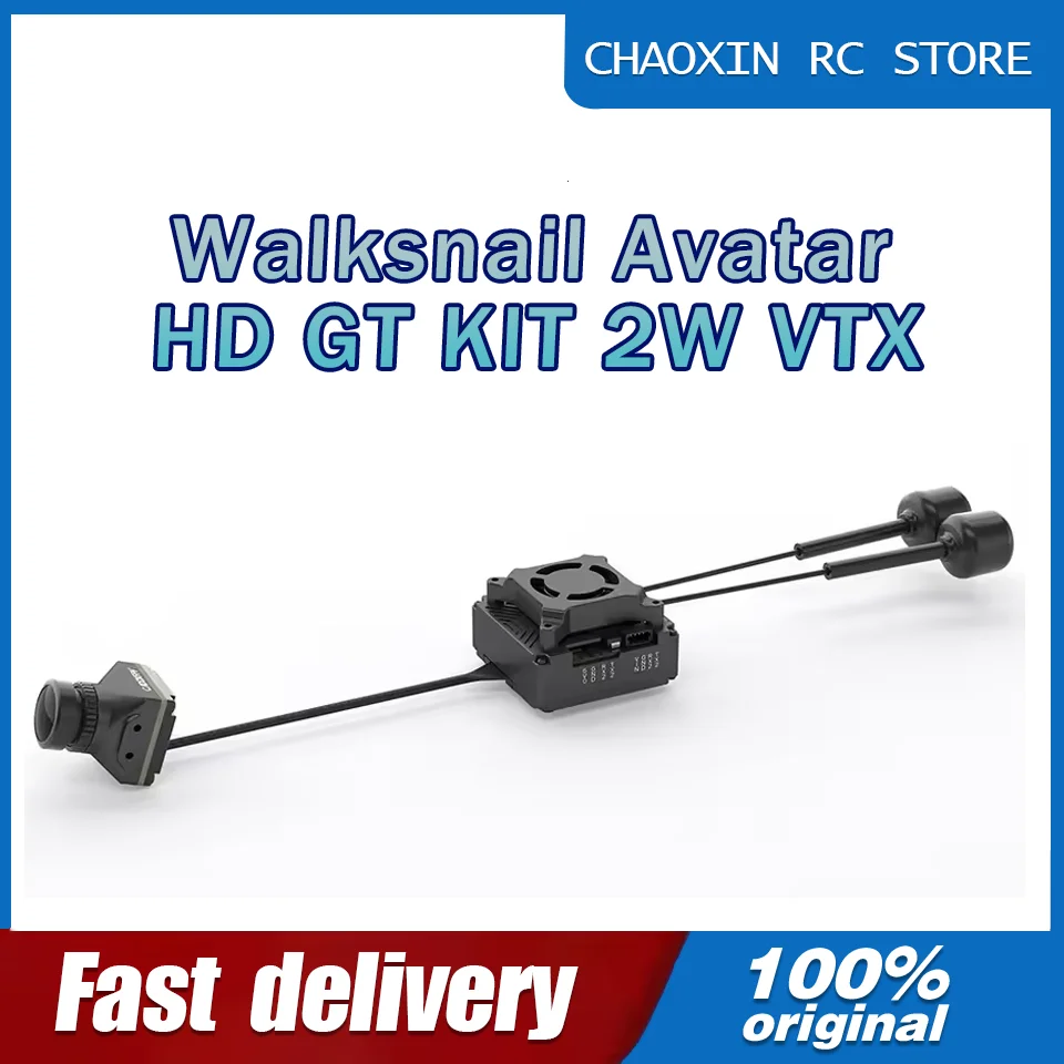 Walksnail Avatar GT KIT Avatar HD Pro Camera 1080P 160°FOV Gyro 1/1.8 Inch Camera,5.8G 2W Transmission FPV Cam VTX Kit