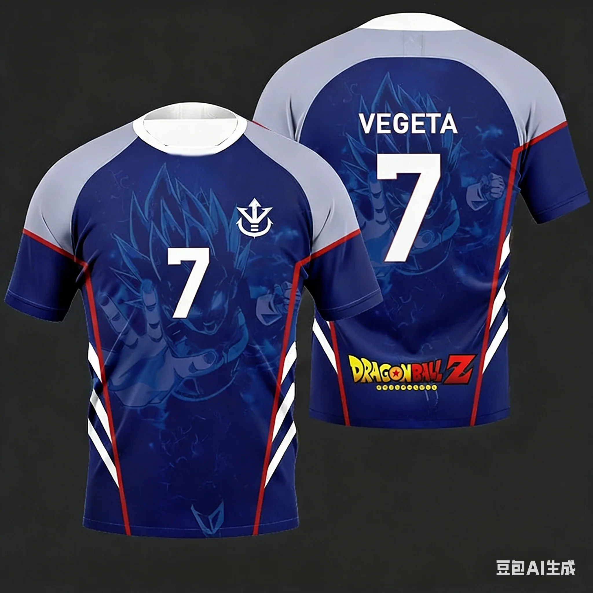 FamilyMatching 2026 New Bandai Japanese Anime Dragon Ball Z Super Saiyan Goku Jersey Streetwear