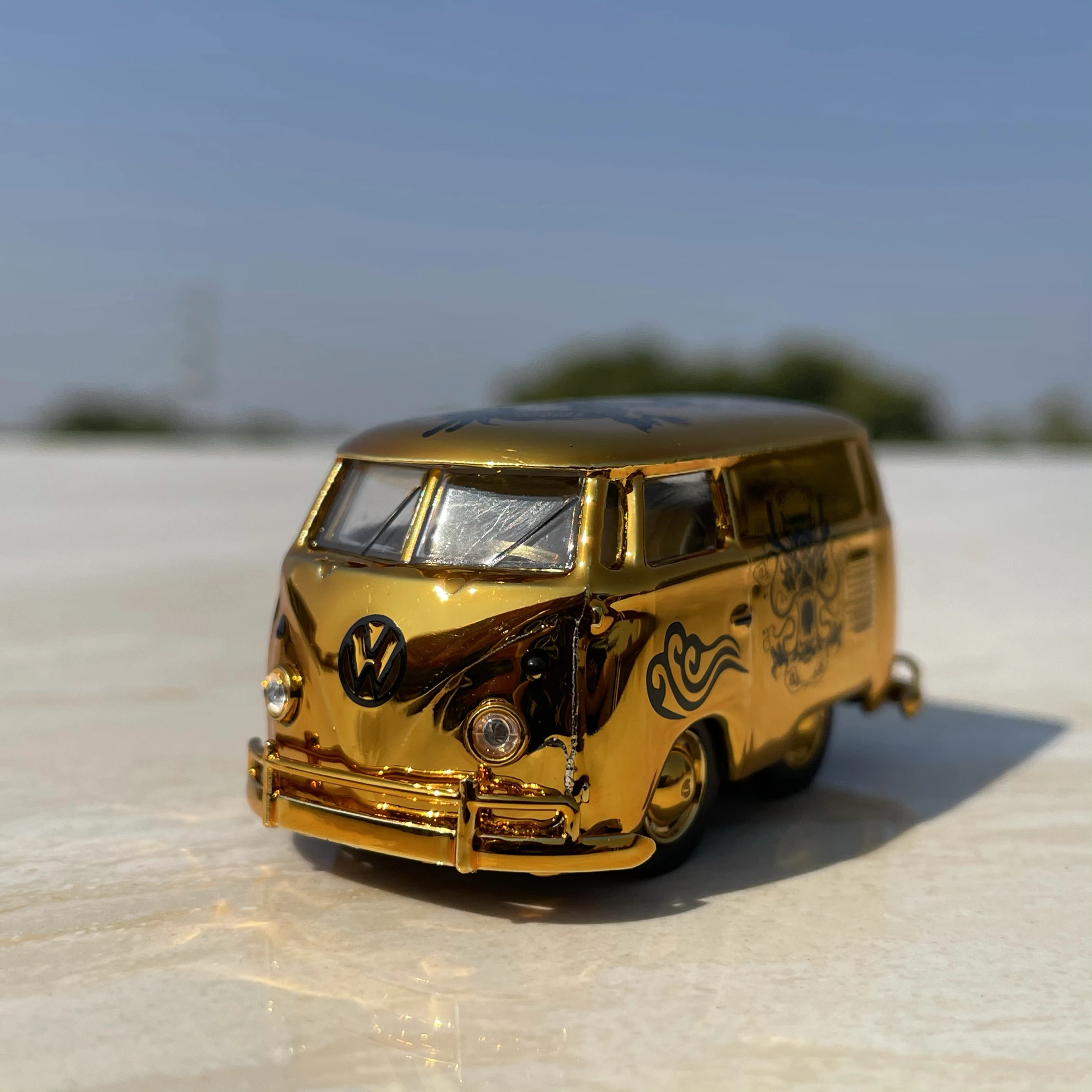 Diecast in scala 1:64 Volkswagen T1 furgone modello di auto in lega giocattolo da collezione regalo souvenir display ornamento