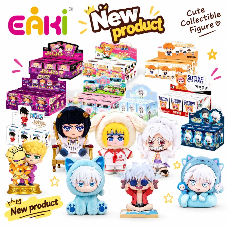 【New product】Genuine TOPTOY EAKI Naruto:Shippūden Jujutsu Kaisen JoJo's Bizarre Adventure Full range of blind box toys gift
