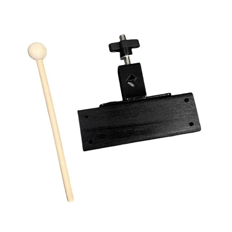 SYDS Ideal For String Instruments- Bone Guitar Mute In Black Featuring Wooden Hammer Design