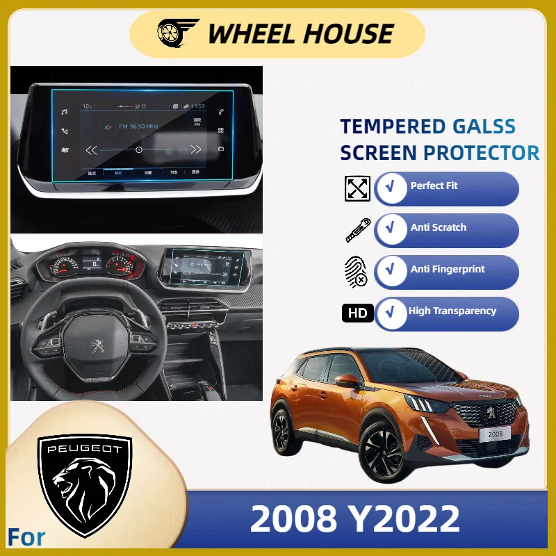 Tempered Glass Screen Protector for Peugeot 2008 Accessories