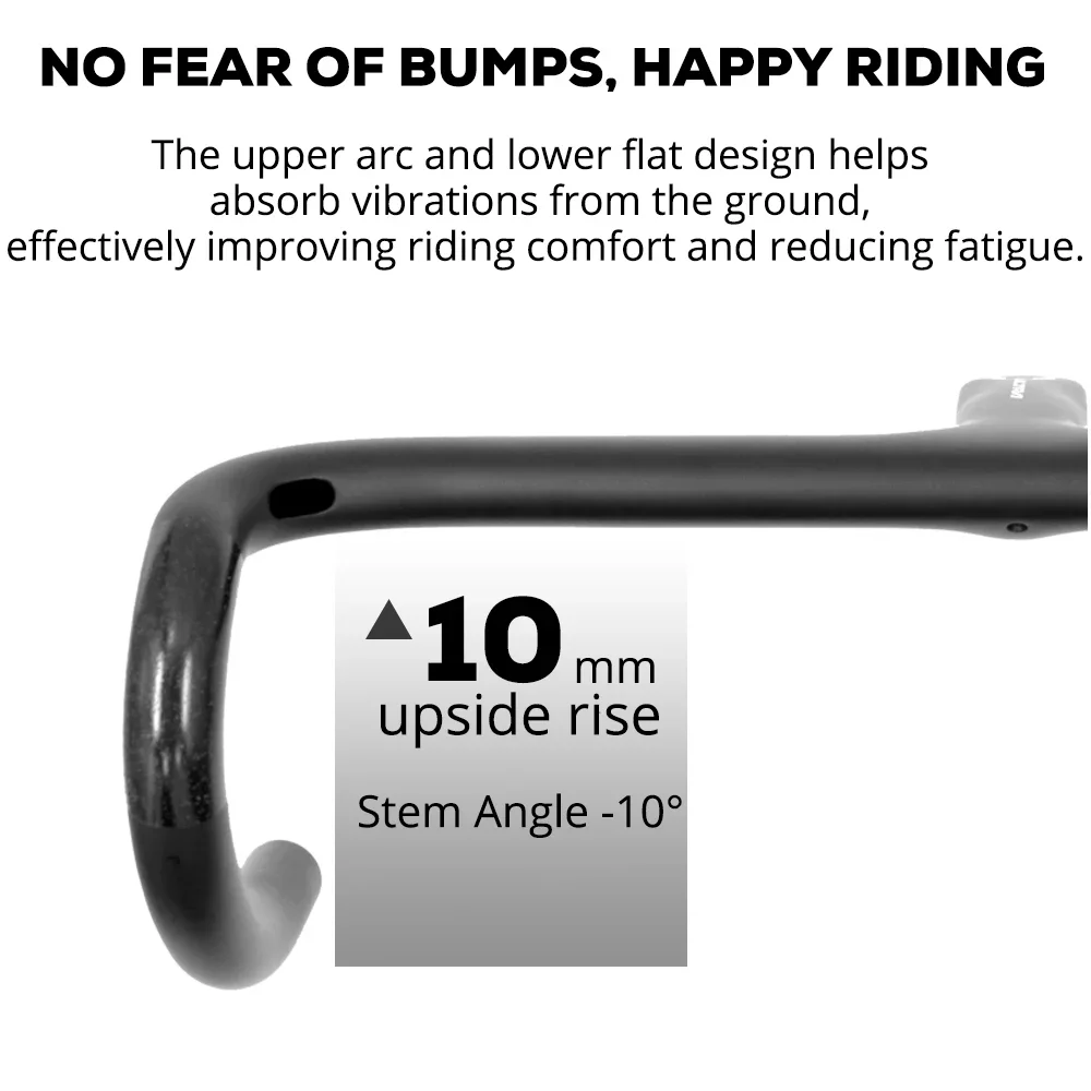 Встроенный сверхлегкий руль из углеродного волокна, 237 г, в комплект входит подставка, ширина 360/380/400/420/440 мм, аксессуары для велосипеда