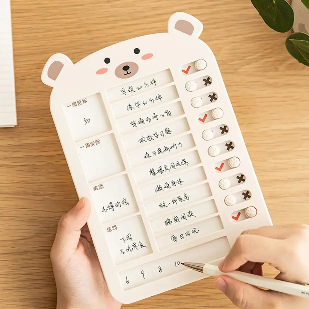 Making Plans Plastic Kids Healthy Growth Daily Task Planning Board for Home