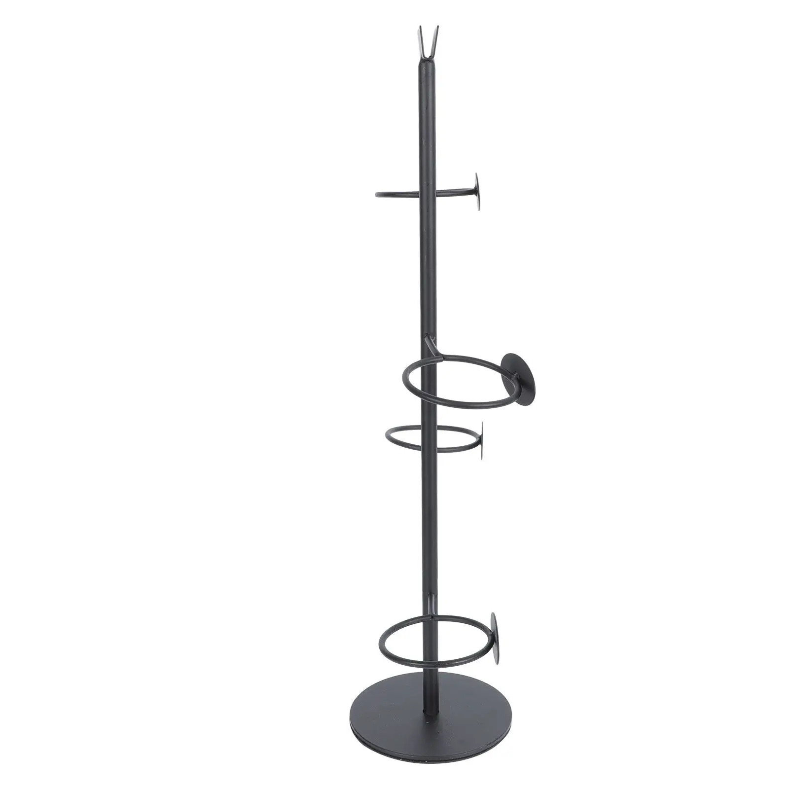 

1Pcs Compact Iron Cup Display Rack for 4 Cups Stylish Vertical Paper Cup Stand Coffee Shop Mug Tree Organizer with Non-Slip Base