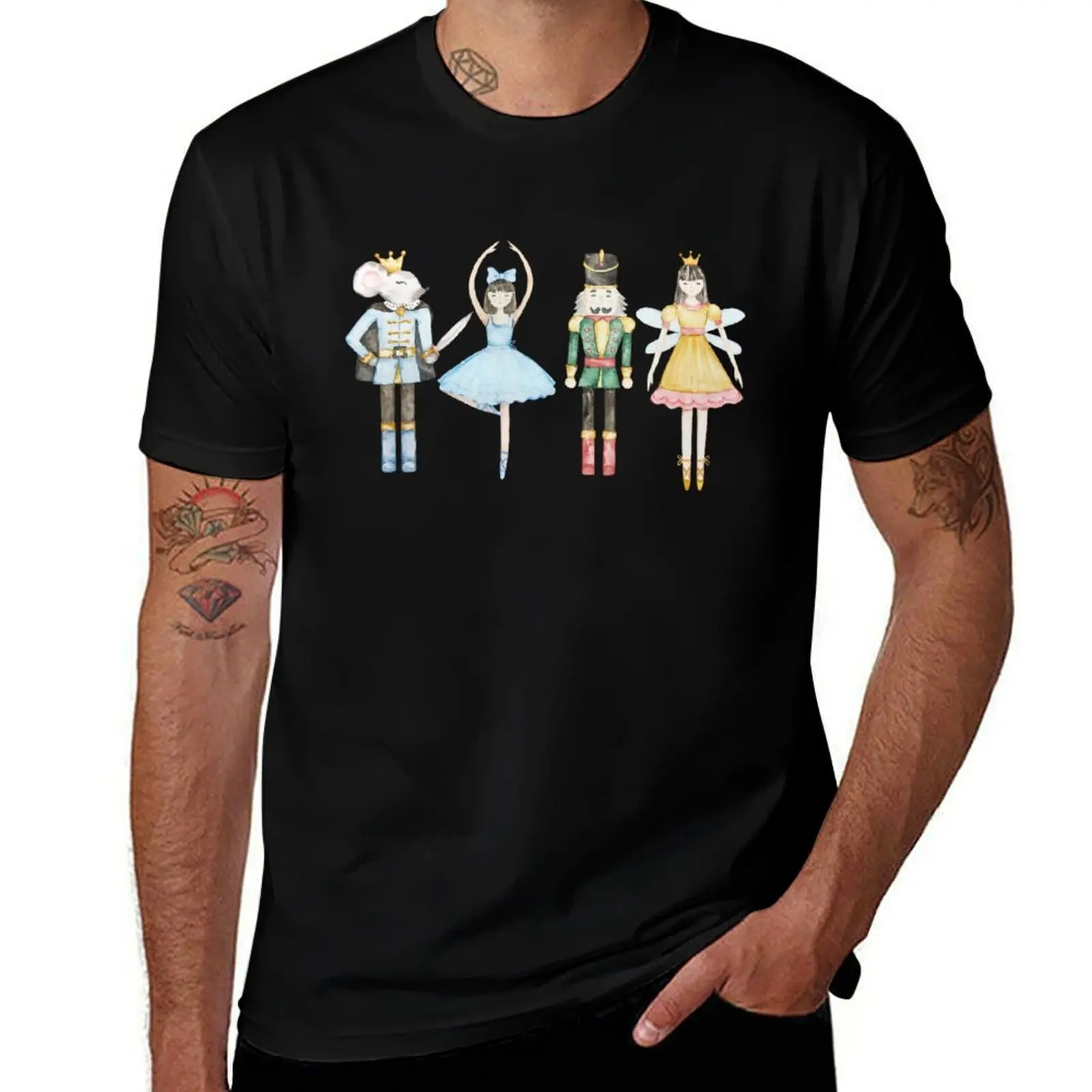 Christmas Nutcracker Sweat andChristmas Sweat Sugar Plum FairyXmasF T-Shirt Big and Tall Short Sleeve Tee T-Shirt