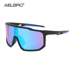 AIELBRO Mountain Bike Glasses Men Sun Glasses Cycling Glasses Outdoor Windproof Sports Women Sunglasses For Bicycle