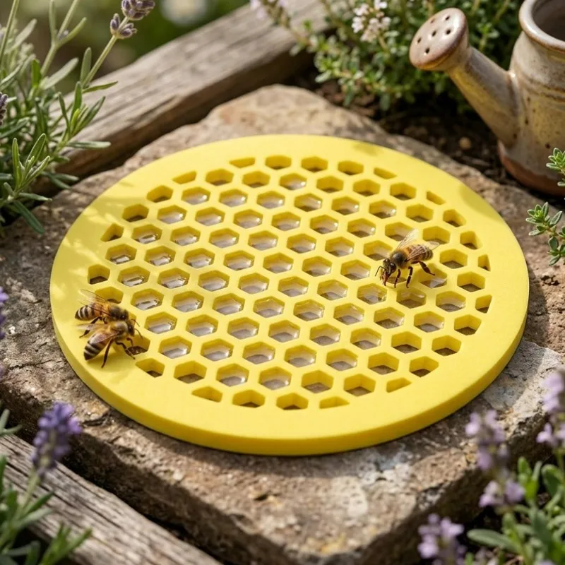 Garden Foam Tray Bee Waterer Catcher Cups Tray Station Honeycomb Beekeeping Setups Luring Insets Waterer Drinking Tray Tool