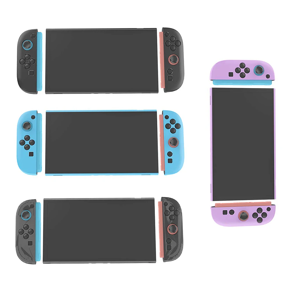 TPU + PC Caso Destacável para Switch 2 Manga Protetora Anti-risco Capa de Proteção Completa Caso Protetor À Prova de Choque