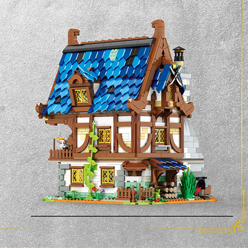 ชุดตัวต่อปราสาทยุคกลาง 2722 ชิ้น ชุดสร้างสรรค์ 3 in 1 แบบจำลองบ้าน ของสะสมสำหรับผู้ใหญ่ ชุดสถาปัตยกรรม ของเล่น ของขวัญสำหรับเด็กผู้ชาย