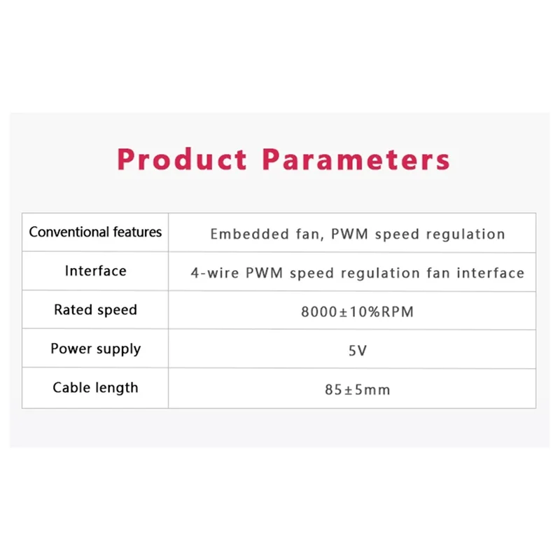 AAAEL-Intergrated Cooling Fan For Raspberry Pi CM5, Heatsink With PWM Speed-Regulated Fan, For Raspberry PI CM5