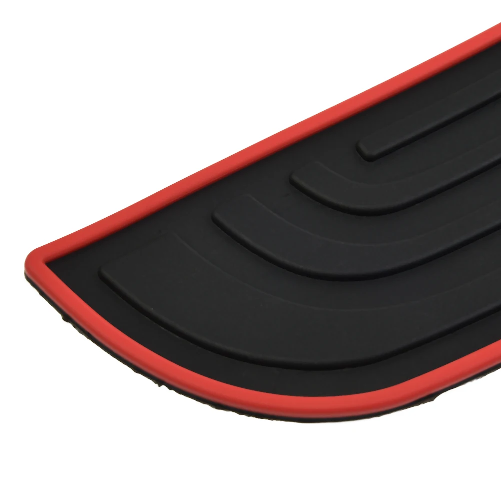 

New Practical Useful High Quality Door Sill Strip Black & Red Bumper Car Cover Guard Protector Rear Rubber Sill