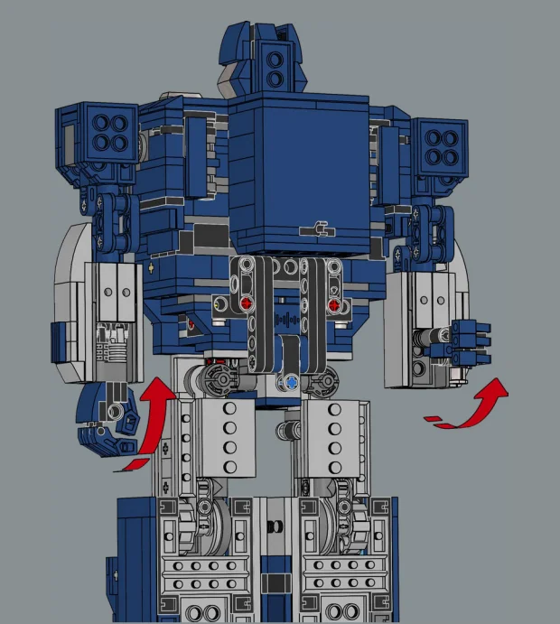 Bloques de construcción de robots, juegos de bloques de construcción compatibles con partículas Legoed, adecuados para regalos de Navidad 10358
