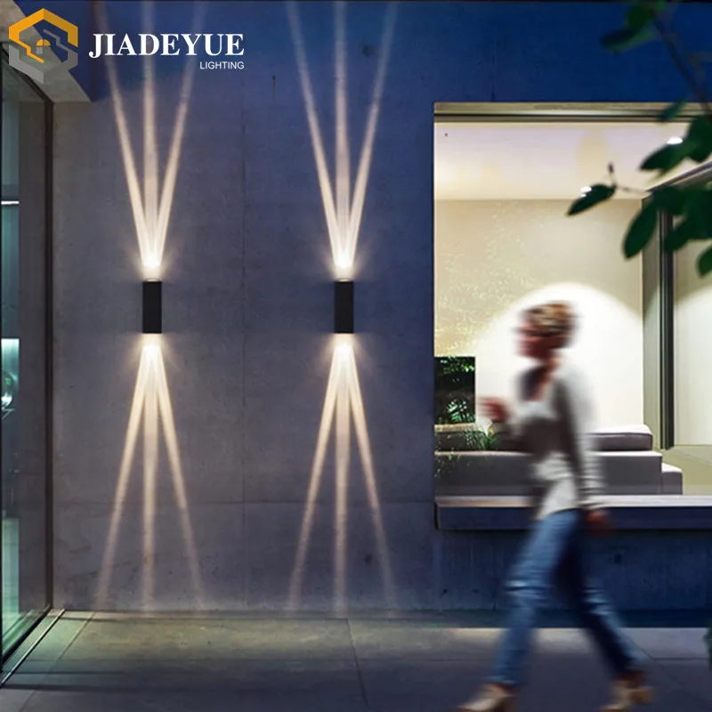 IOutdoor impermeable de doble cabeza LED wall washer luz pasillo escaleras un haz de luz pared exterior puerta luz de pared