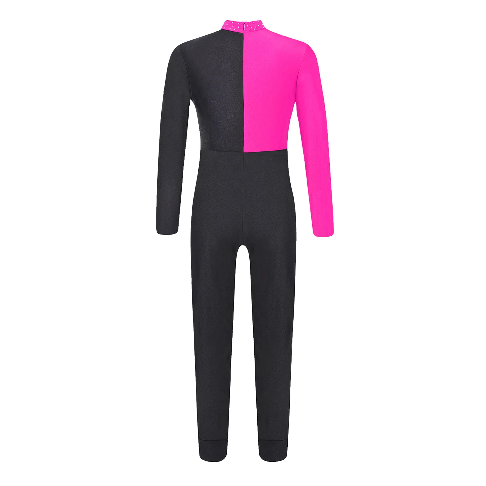 Kids Metallic Leotard Ballet Dance Rhythmic Gymnastics Jumpsuit for Girls Skating Leotards Shiny Bodysuit Ballerina Costume