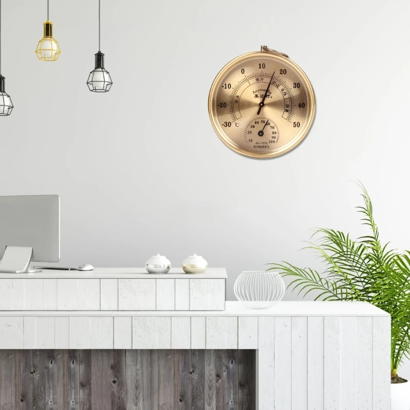 Wall Temperature Humidity Meter Thermometer Hygrometer For Sauna-Room Household