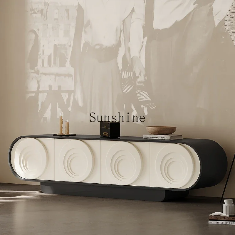 

TV cabinet floor solid wood simple minimalist living room home