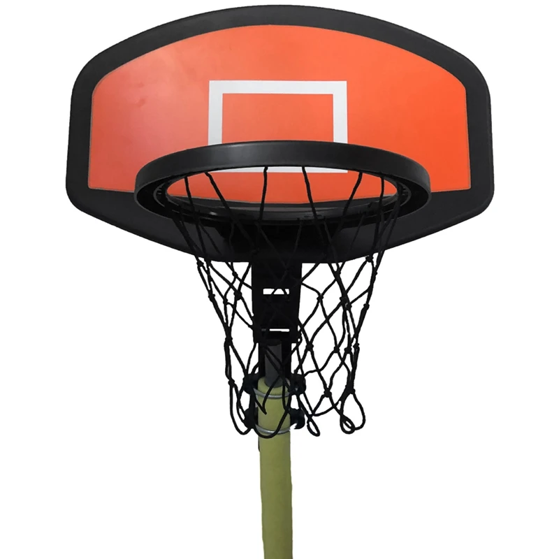 Trampoline Basketball Hoop, Basketball Hoop For Trampoline With Ball And Pump, For Straight And Curved Pole Trampoline Durable