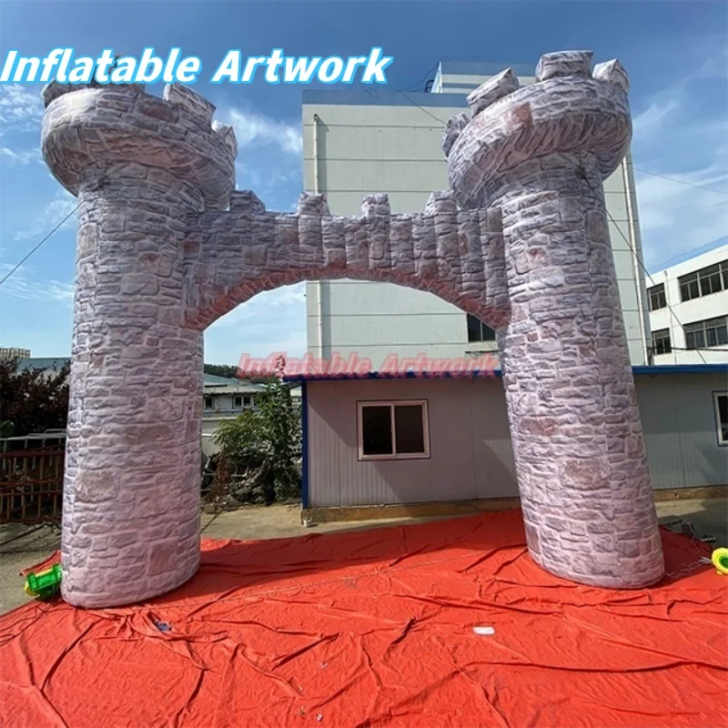 Custom Built Event Decorative Giant Inflatable Castle Arch for Events Stage Toys