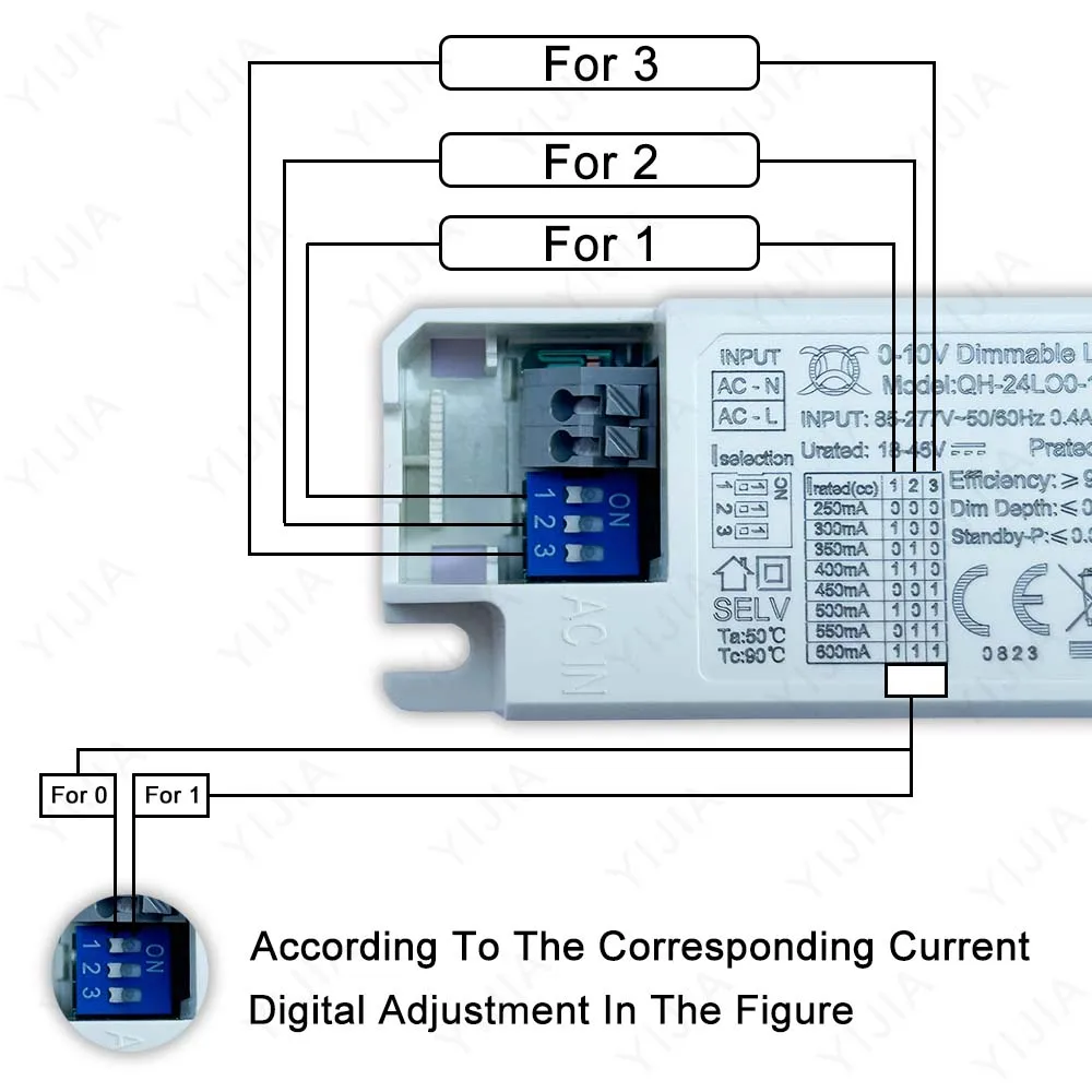 0-10V Dimmable LED Driver 600mA 550mA 500mA 400mA 350mA 300mA 250mA Lighting Transformers 5W 7W 10W 12W 15W 18W 24W Power Supply