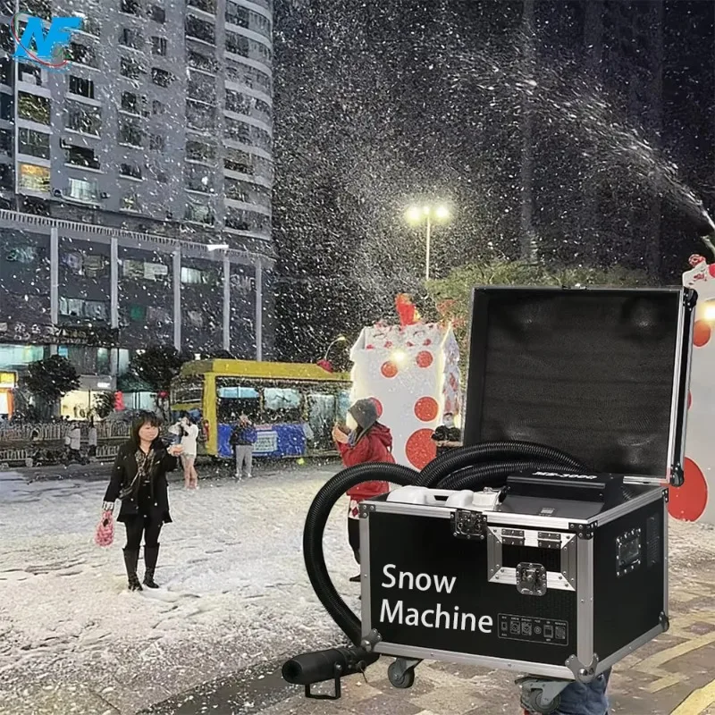 Wedding party stage snowflake machine Large artificial snowflake machine 1800W shaking head simulation theater snowflake machine