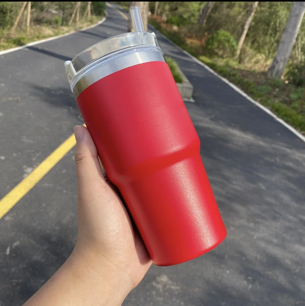 20oz Stainless Steel Vacuum Insulated Tumbler with Lid and Straw Thermal Coffee Car Cups for Sport Water Cup Iced Travel Cup