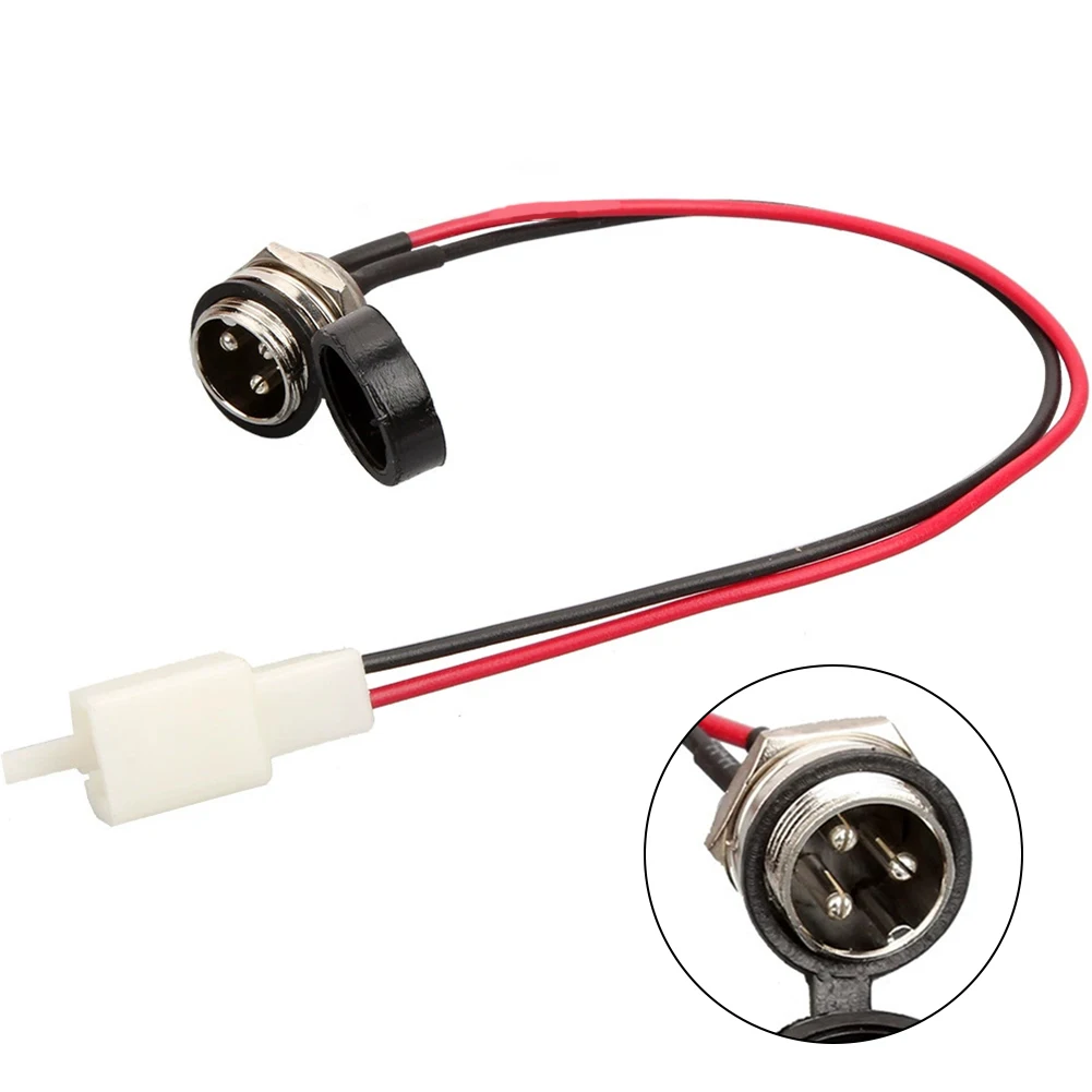 1 X Balancing Scooter Hoverboard 3Pin Charging Port 2 Wire Charging Port Replacement For Electric Scooter E-Scooter E-Bike