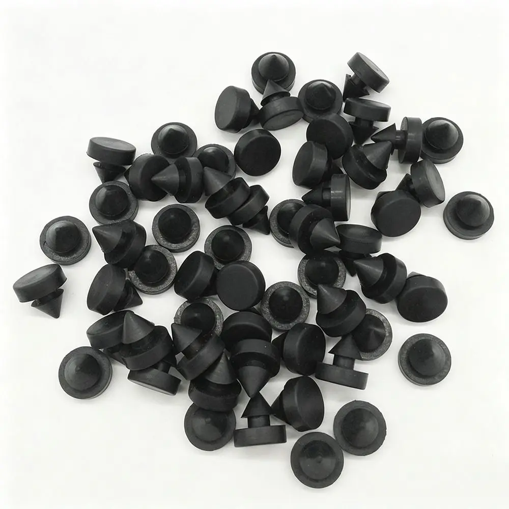 10Pcs New 3 Colors Rubber Nail Plug 12*12mm Anti Collision Door Bumpers Anti Collision Nail Parts Wall Protector Buffer Guard