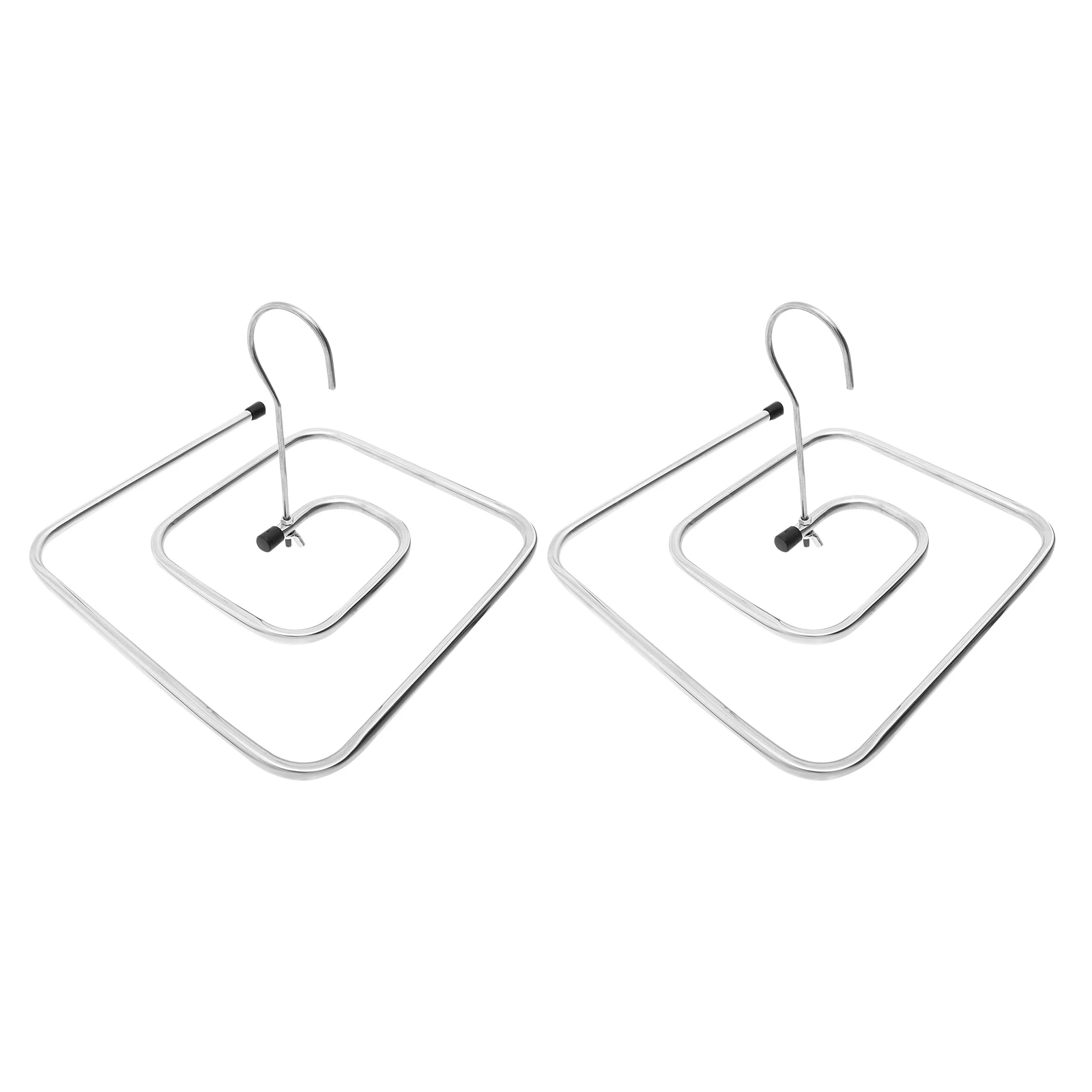 

2pcs Rotating Clothes Hanger Stainless Steel Quilt Drying Rack Space Saving Spiral Hanging Organizer Heavy Duty Quick Dry Rack