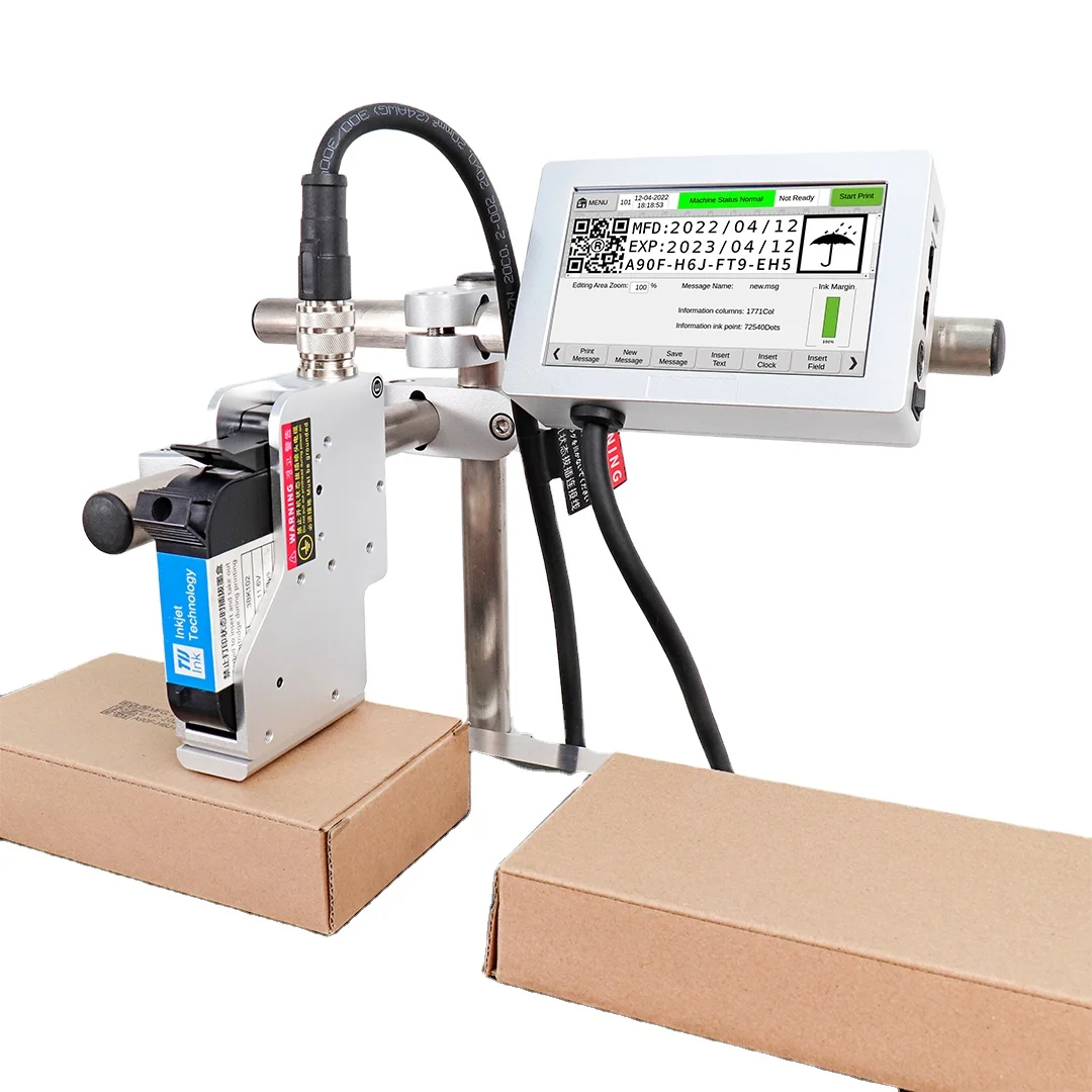 Unbeatable Deals DOCOD OEM/ODM Online TIJ T180E 12.7mm Thermal Coding Printer for Plastic Bags Bottle QR 2Dcode GS1 Expiry Date