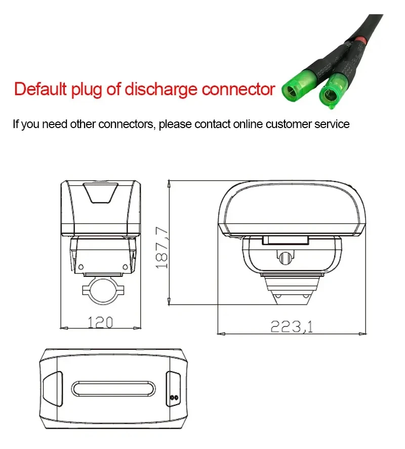 Foldable E-bike Battery 36V 48V 10.4Ah 14Ah 24V 15Ah 17.5Ah 250W 350W 500W Akku Seat Tube Electric Bike Battery