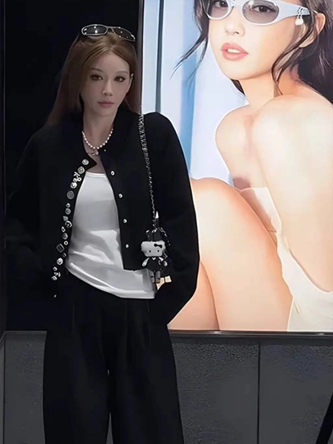 Cardigan Aperto Bla ort per Donna, Elegante e Personale, Nuovo Arrivo Invernale, Top Lavorato a Maglia con Bottoni in Stile Francese...