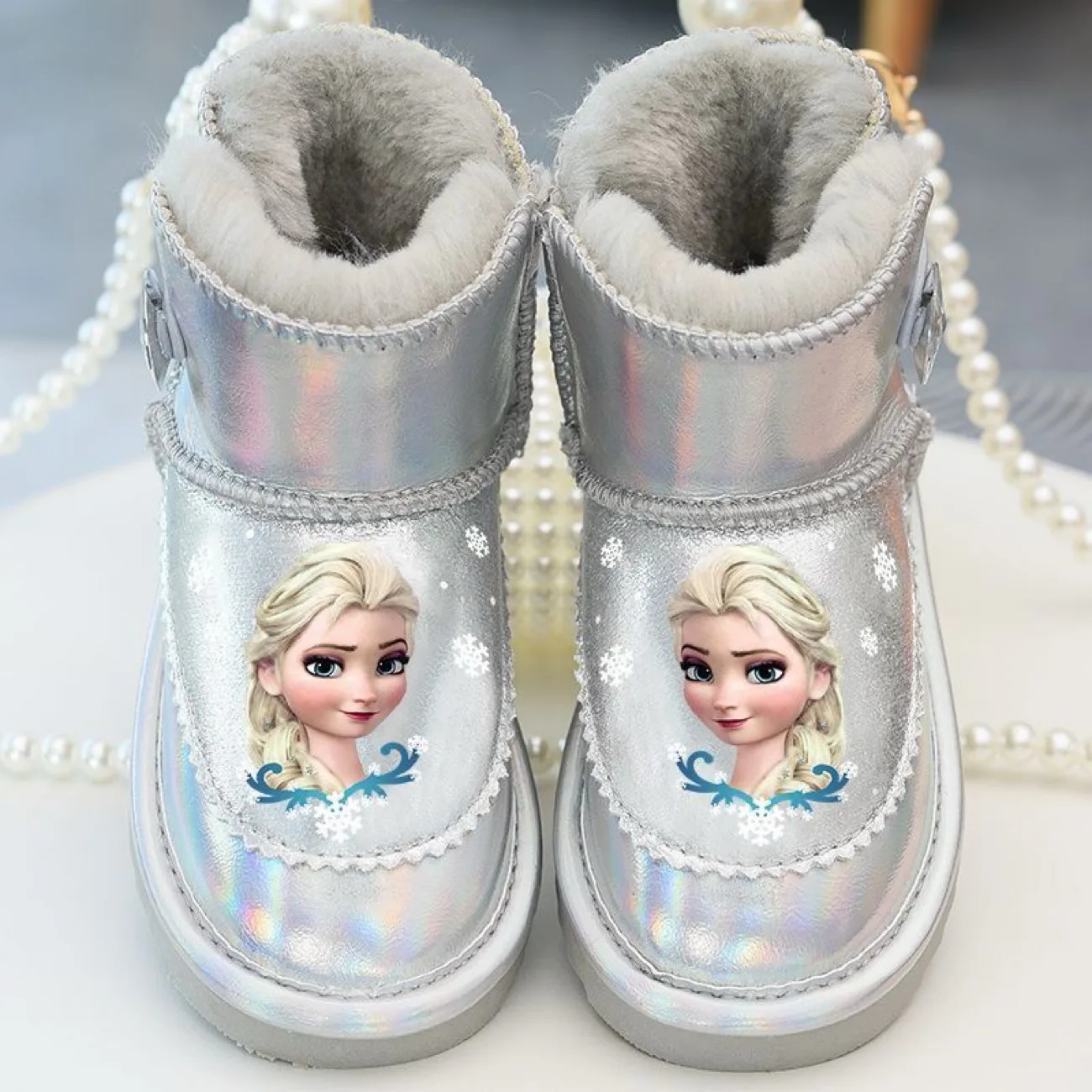 

Детские ботинки «Холодное сердце» с героями мультфильмов Диснея, студенческие непромокаемые сапоги, детская модная детская повседневная обувь, размер ЕС, 23–37