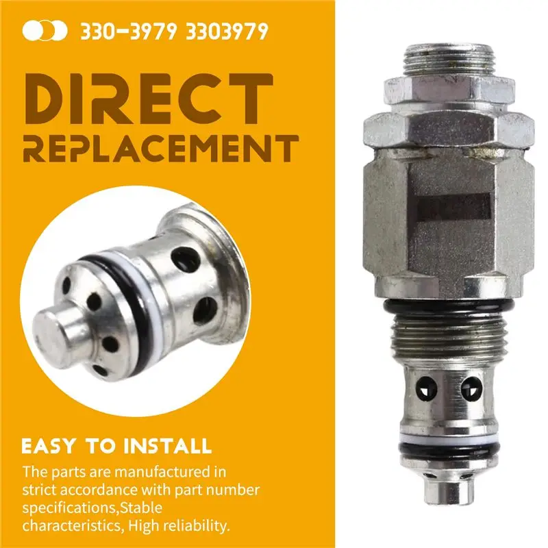 Reliable Construction Machinery Spare Parts 330-3979 3303979 Empty Relief Control Valve For CAT For Caterpillar 416E 432F Backho