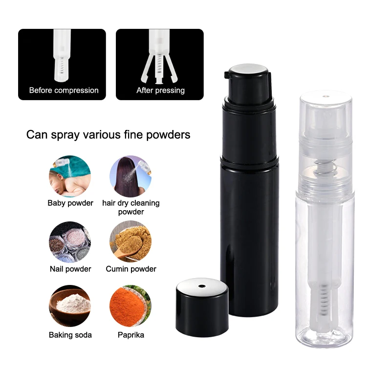 

Флакон-спрей для сухих порошков, многоразовый распылитель, дозатор детской присыпки, съемный, для путешествий, пластиковый, для косметики и макияжа