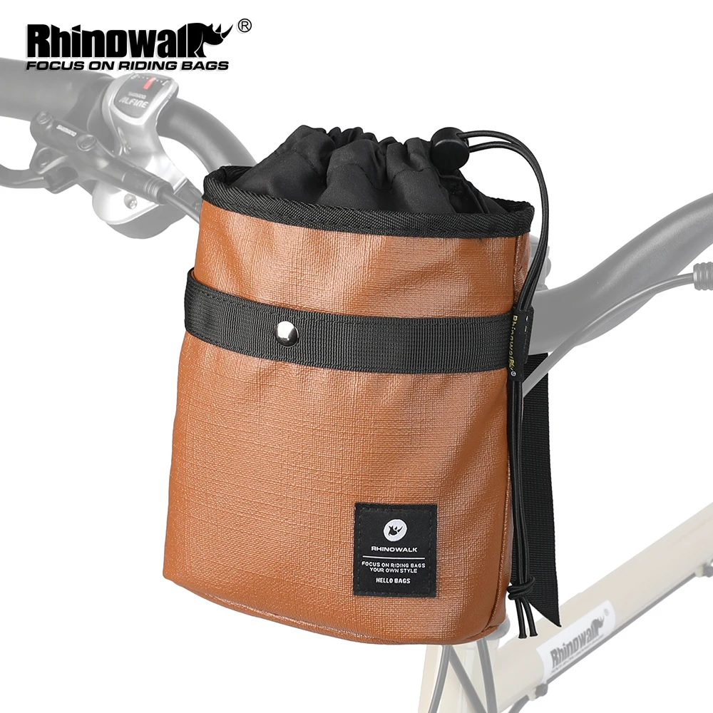 Rhinowalk Morandi Farbige Fahrrad-Vordertasche 2,5L Wasserflaschentasche Hochkapazitäts-Fahrradlenkertasche Tragbare Fahrrad-Schultertasche