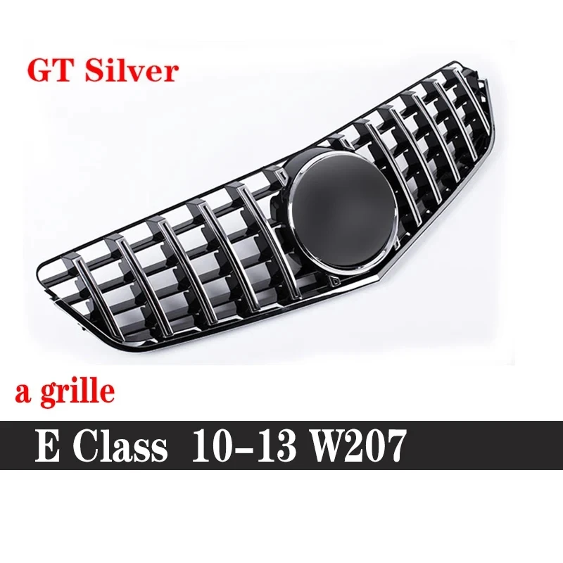 Voor Mercedes Benz E Klasse W207 E260 E300 E350 Gt Stijl Grill Voorbumper Beweging Net Luchtinlaat Grille 2010-2015 Bodykit