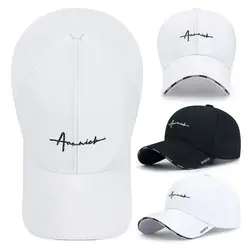 Adjustable Sun Hats Casual Solid Color Cotton Top Empty Cap Baseball Cap Women