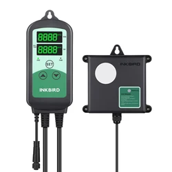 INKBIRD ICC-510 디지털 CO2 컨트롤러 및 모니터 2개 콘센트가 있는 공기 품질 온실 성장 텐트 실내 사용을 위한 CO2 발생기