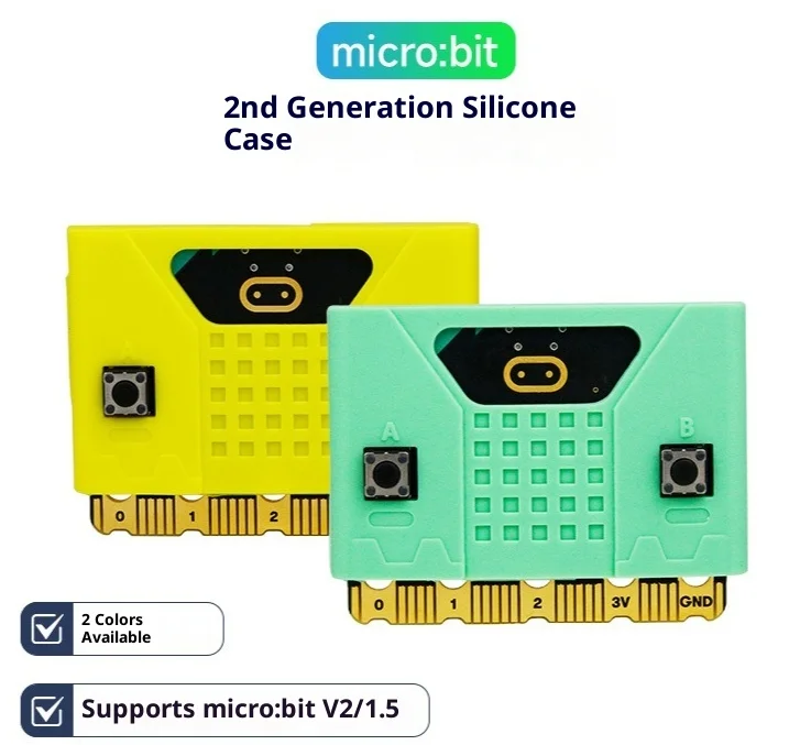 Micro:bit Development Board Second Generation Silicone Case Microbit V2.0 Protection Shell Mainboard Cover V2